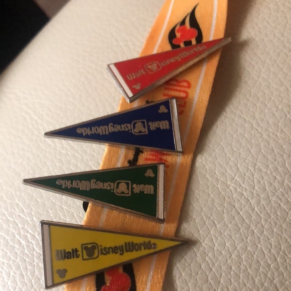 Disney pins. Flags and ribbons. Excellent condition set of 8! Need one? - Picture 3 of 3